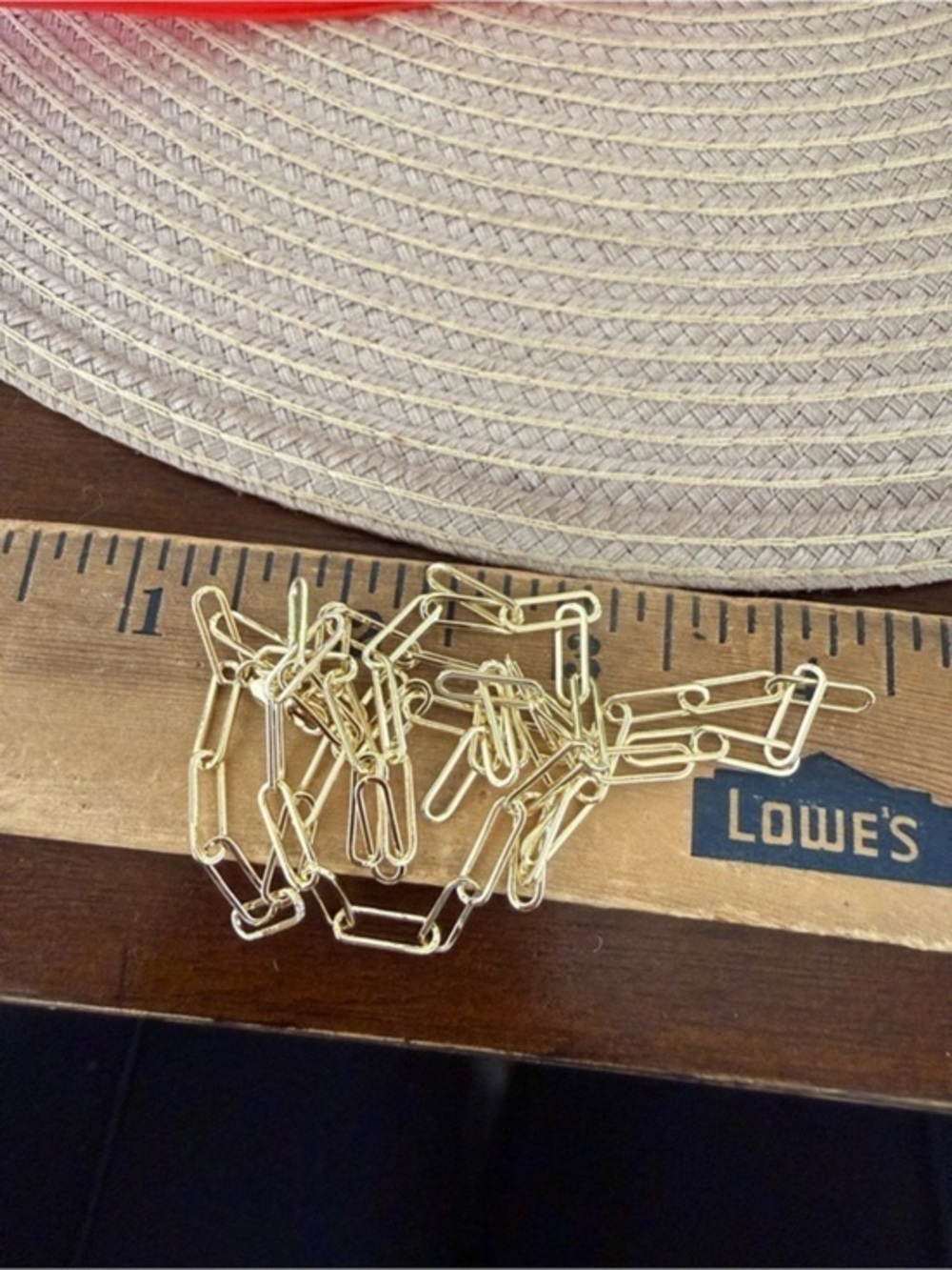 NWOT Paper Clip Gold Filled Necklace